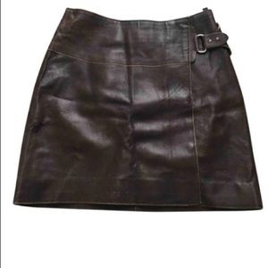 Vent Couvert Faux Leather Skirt made in France
